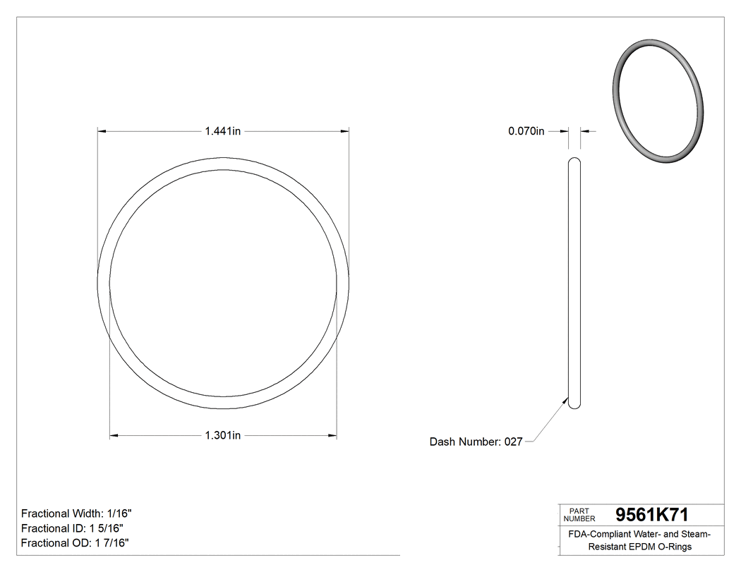 Technical drawing - 9561K71